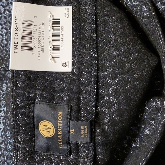 JM Collection Women's Pull- On Foil Jacquard Pants - Picture 4 of 10